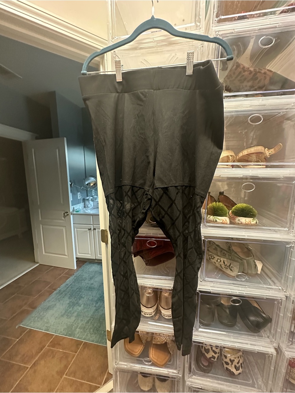 Torrid Black Lattice Mesh leggings